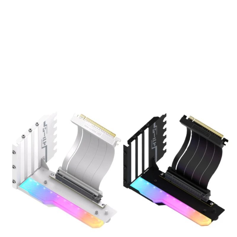 Graphics card vertical 90-degree vertical mounting bracket PCIE4.0 extension cable full speed lossless vertical mounting