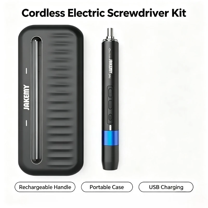 JAKEMY Wireless Electric Screwdriver Set USB Rechargeable Precision Bit Kit for Phone Camera Laptop Household Repair Work