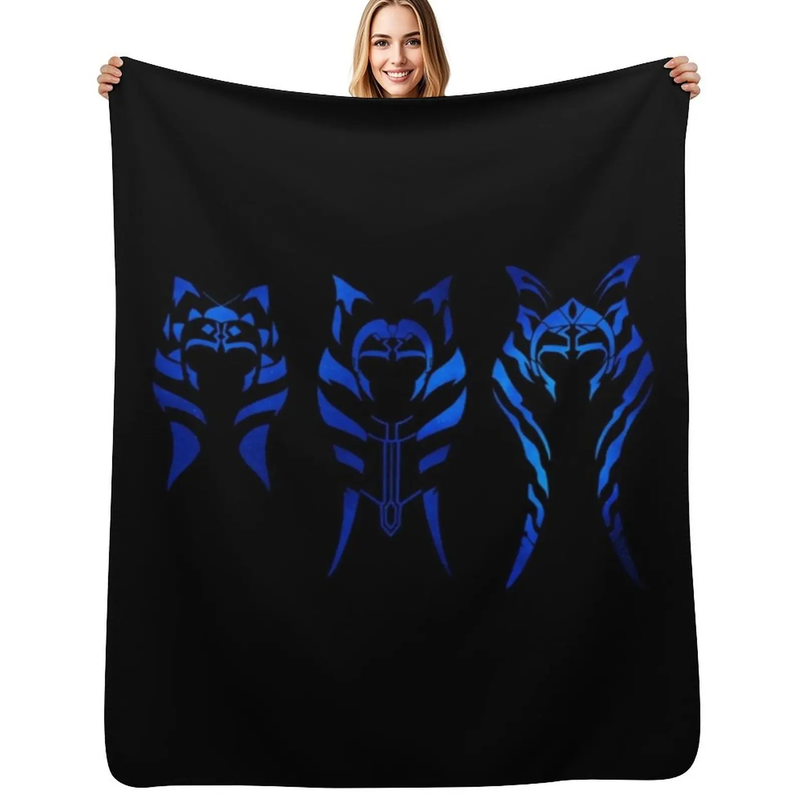 

Blue Tano Throw Blanket Modern Design Soft Blanket for Home Decor