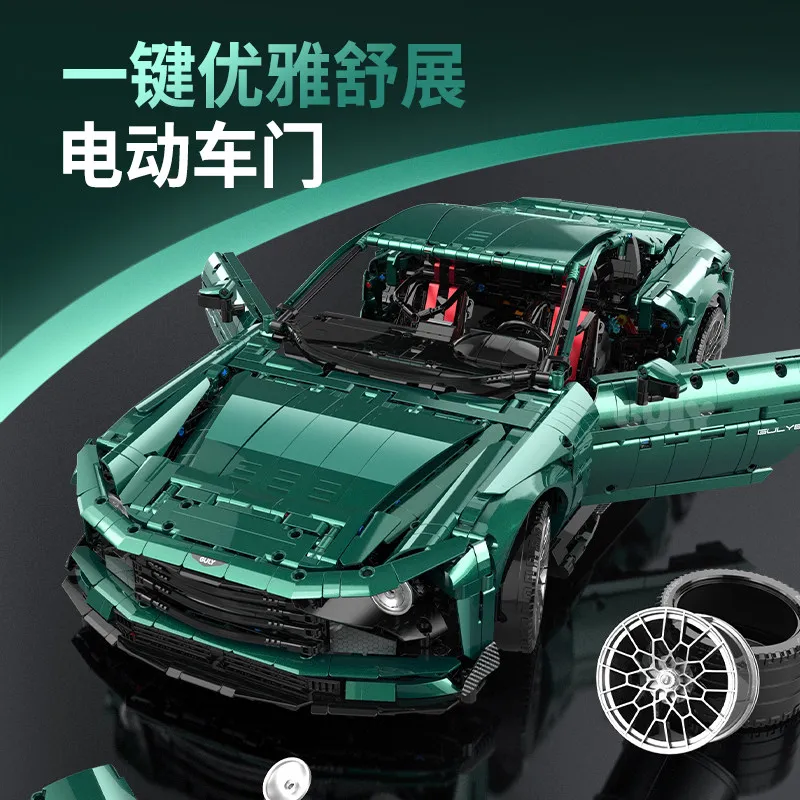3828pcs 1:8 MOC Technical Remote Control Sports Car Valour Building Blocks Bricks Assembling Model Toys for Boys Birthday Gift