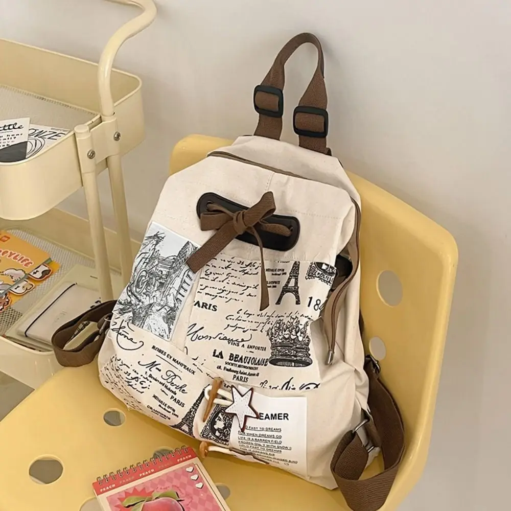 Nylon Patchwork Backpack High Capacity Multi-pocket Casual Schoolbags Wear-resisting Mochila School Bags Unisex