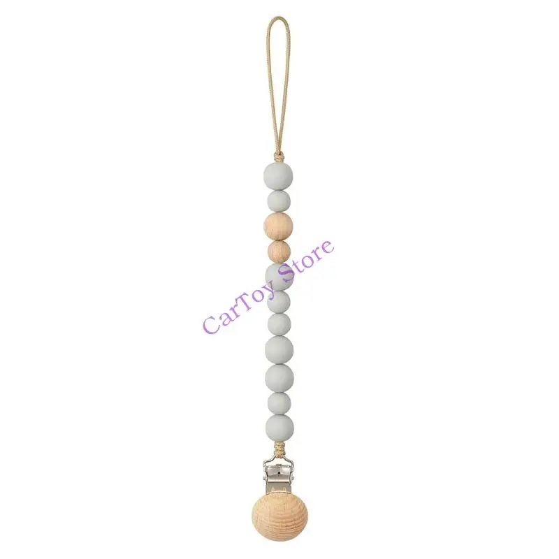 

634F Baby Silicone Pacifier Clips Tooth Dummy Holder For Children Safe Teether