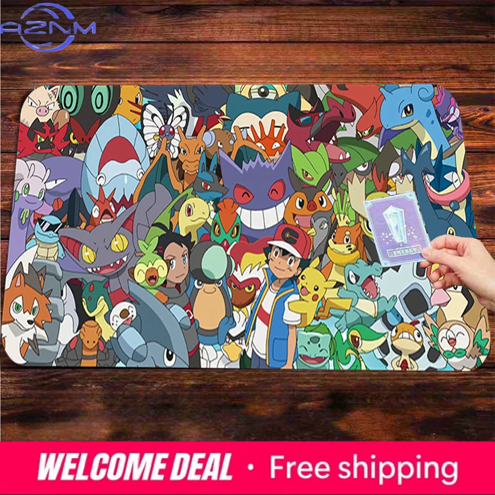Pokémon Anime Characters Collage Gaming Mouse Pad