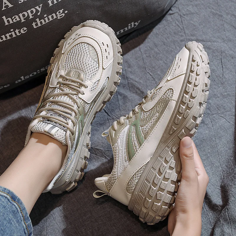 

Женская обувь, весенняя корейская версия Ins Dad Shoes, студентки, удобная спортивная и новая обувь на толстой подошве 327