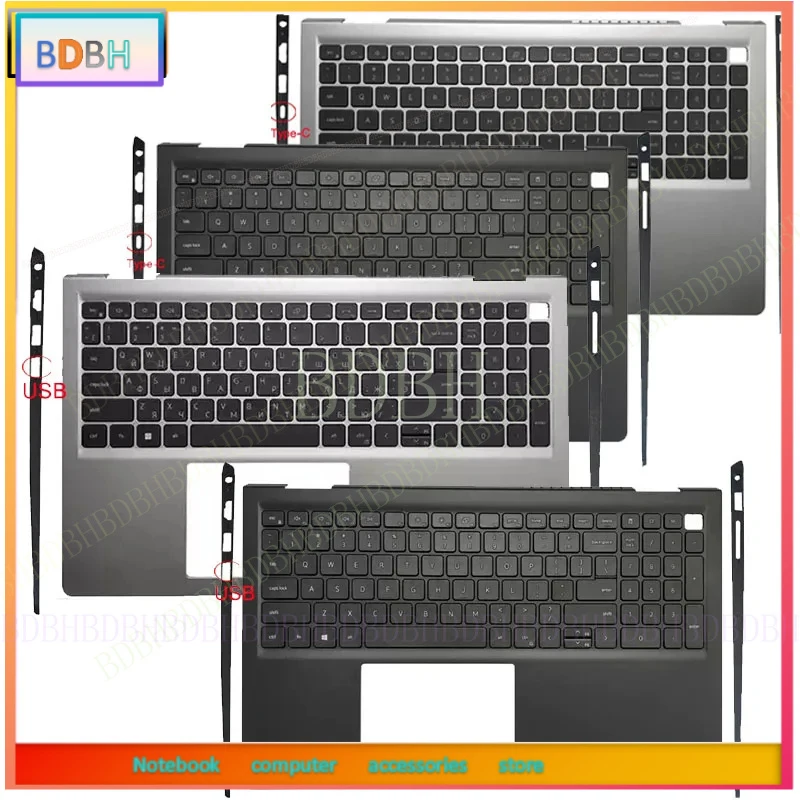 New For Dell Inspiron 3510 3511 3515 3520 3521 3525 Laptop Palm Rest Case Upper cover keyboard 00GTPK 054WVM 09CJN3 0HRHC5