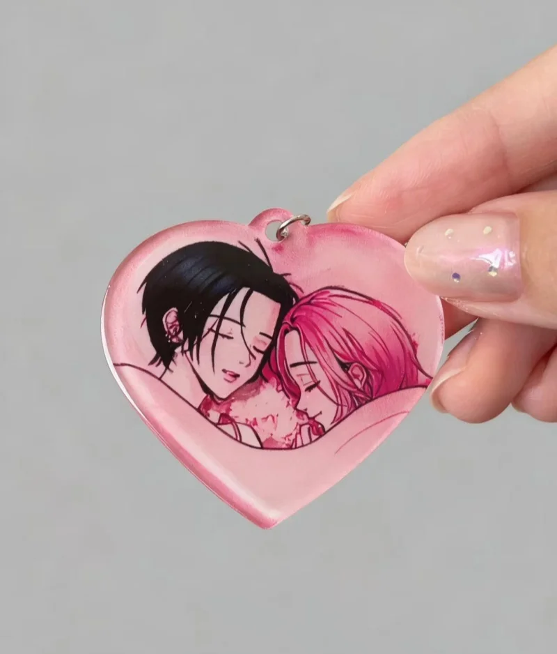 Handmade Nana mobile phone lanyard Bag accessories Book decoration heart-shaped pendant gift for sister