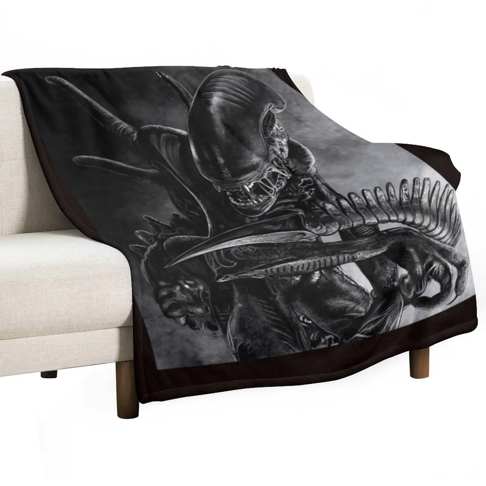 

Xenomorph Throw Blanket decorative Luxury Throw Flannel sofa bed Blankets