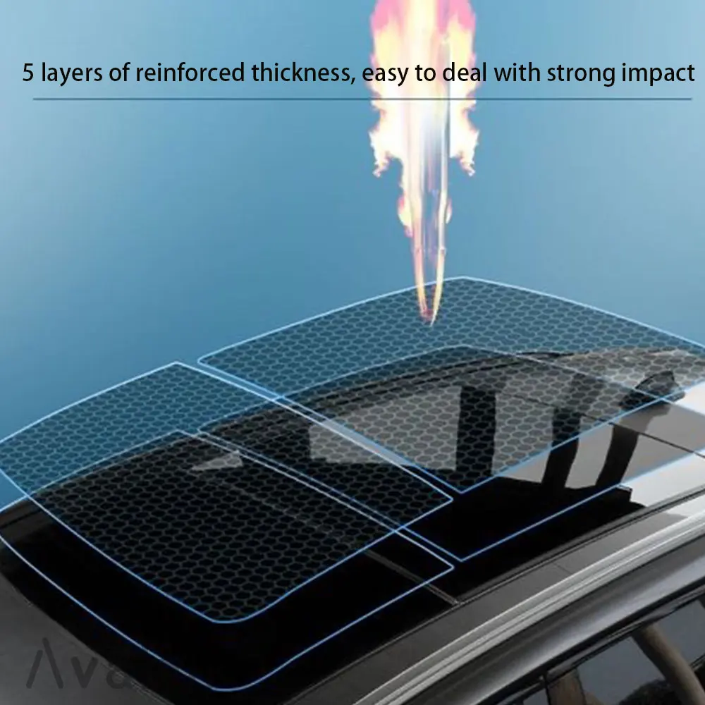Picture 6: 1.52m*2m/3m Car roof glass PPF blackened PPF Self Healing TPU Suitable for Tesla Y/S/X roof Protection car heat insulation Film