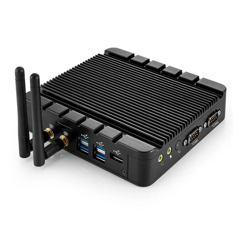 J3455 Quad-core CPU NIS-A986 Embedded Computer Industrial Computers Fanless Mini Box PC Digital Signage Player  HTPC Thin Client