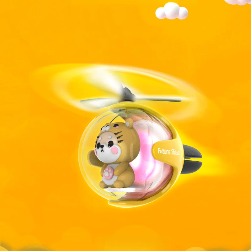 Xiaocai ديزل لطيف الكرتون سيارة معطّر الهواء تحلق الكرة السيارات الروائح شنقا زخرفة ديكور