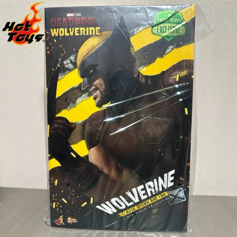 En Stock HOTTOYS HT 1/6 MMS831 Wolverine figuras de acción Deadpool y Wolverine traje de combate marrón clásico juguete de modelos coleccionables