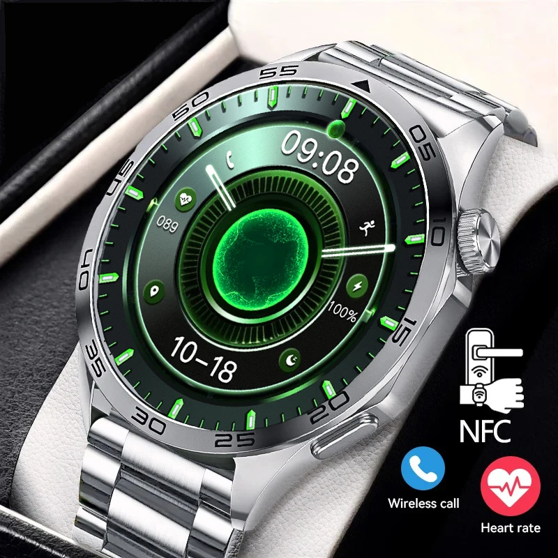 2024New GT4 Men Smart Watch Bluetooth Call AMOLED Heart Rate Waterproof 100+Sports Health Tracking Women's electronic watches