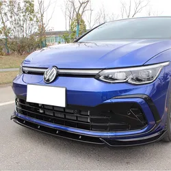 VolksWagen Golf MK8 Golf 8 GTI GTD GTE R-Line 2020-2023 용 자동차 앞 범퍼 립 스포일러 스플리터, 앞 립 캡 바디 키트 튜닝