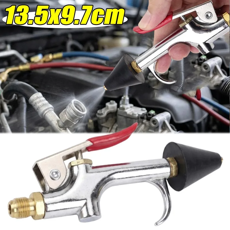 Car Air Conditioner A/C Line Set Flush Tool Air Hose Nozzle Canister Nozzle Alloy Detailing Adapter Auto Cleaning Tools