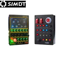 Simracing Central Control Box RGB Colorful Instrument Fanatec Logitech g29 SC2 Thrustmaster For PC Racing Simulator RGB Dazzling