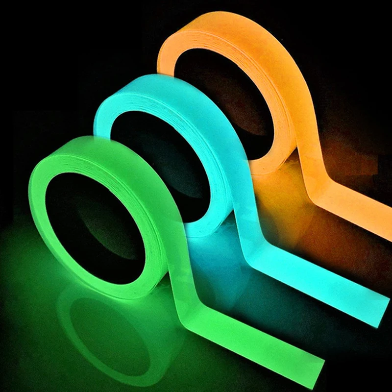 Светящаяся флуоресцентная самоклеящаяся лента для детской безопасности, 3 м