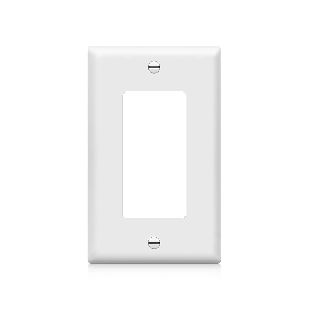 1pc Wall Panel Light Switch Cover, Various Styles, Pure White, Wall Panel Light Switch Socket Cover,Sturdy and Durable