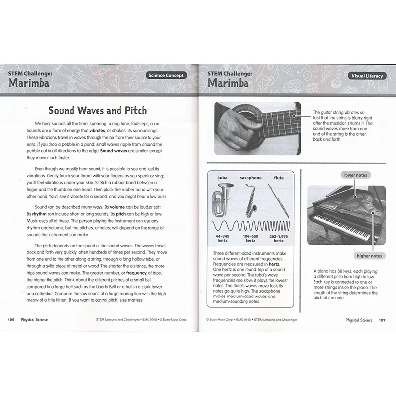 Evan-Moor Stem Lessons and Challenges, Grade 5 Workbook,aged 9 10 11 12, English book 9781629388656