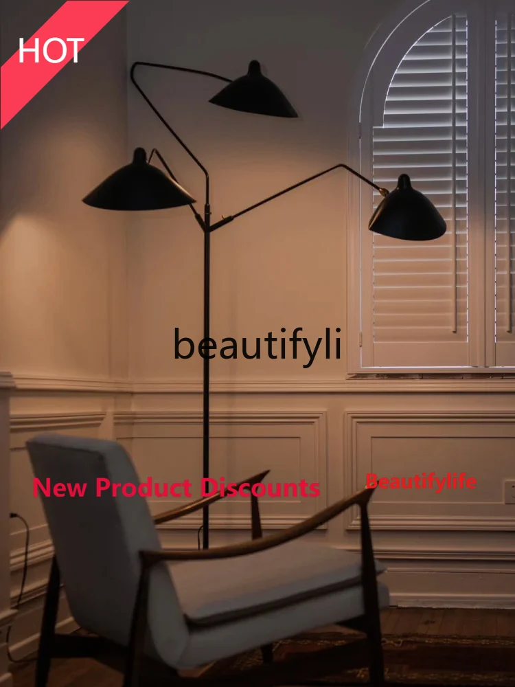 

C80 Vintage Floor Lamp Simple Living Room Sofa Side Standing Bedroom Reading Lamp