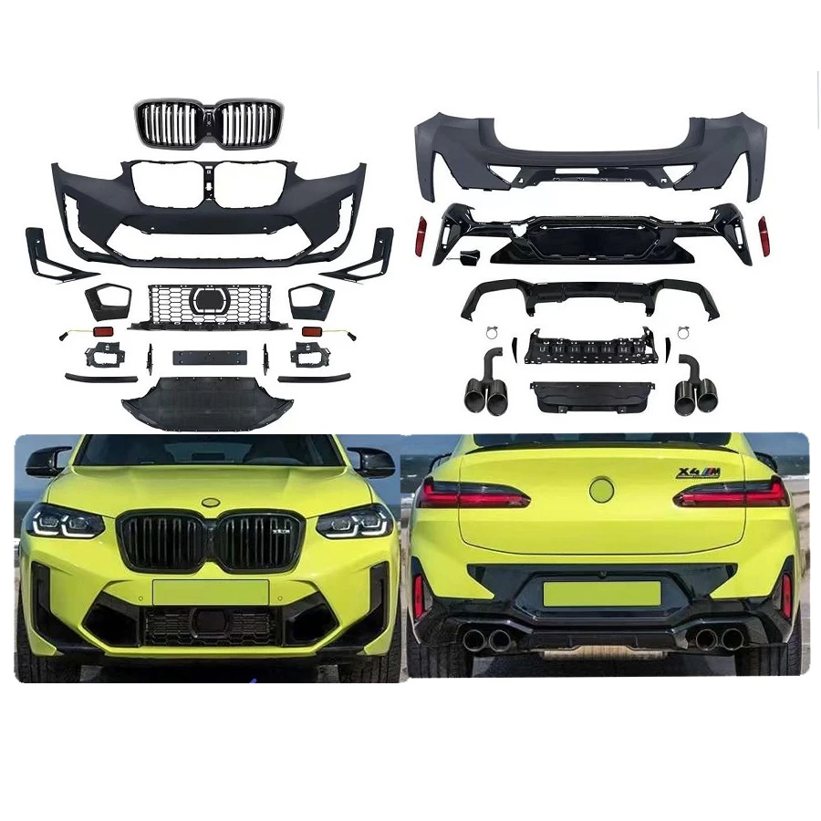 

X4 G02 2020+ Upgrade To New 2022 X4M F98 LCI Body Kit Auto Body Parts Accessories System Bumpers