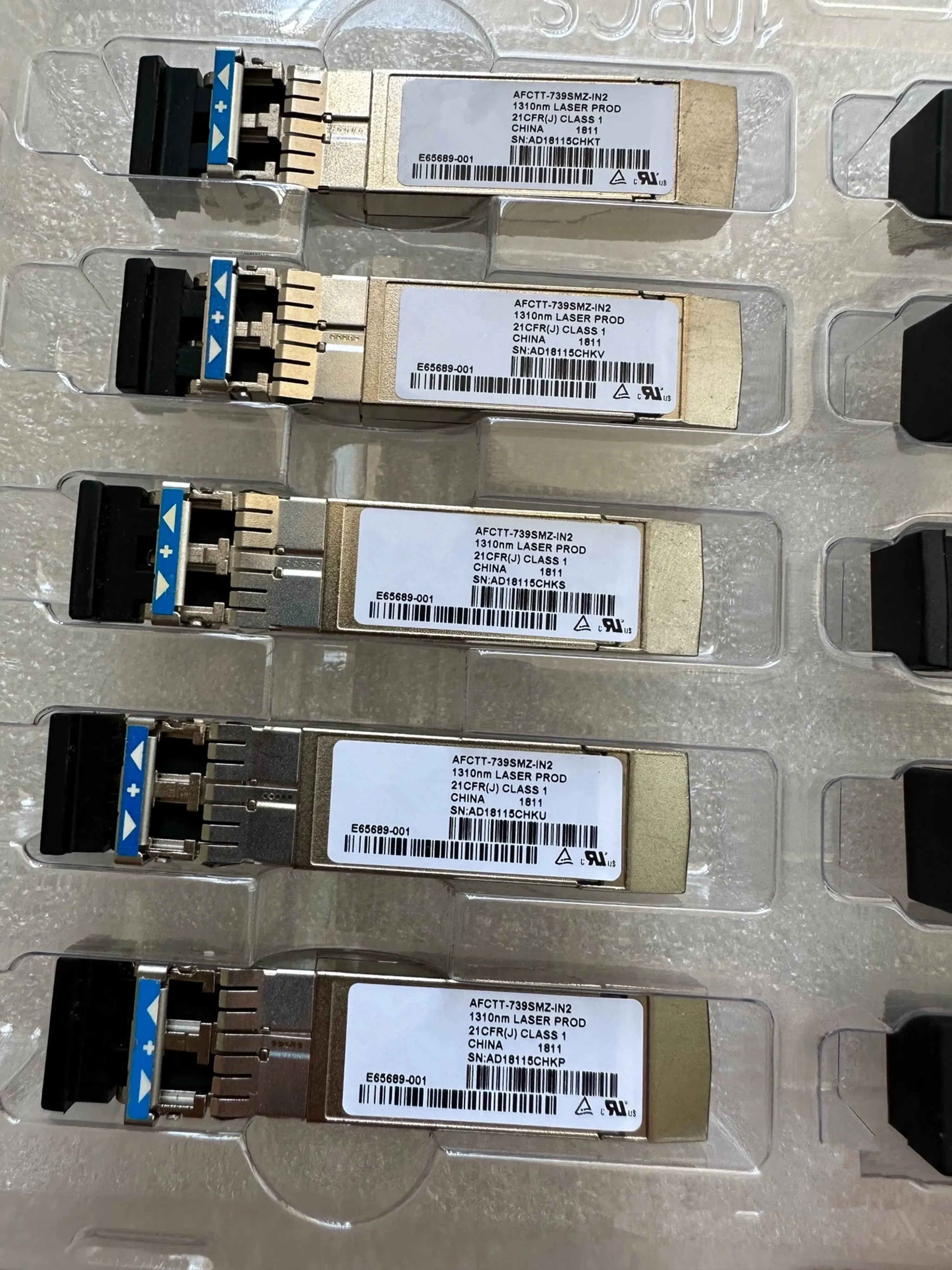 1PCS Original AFCT-739DMZ-IN2 Optical Fiber Module 10G 10KM SFP 1310NM 10GB SFP+ Single Module Transceiver Fibre Channel Module