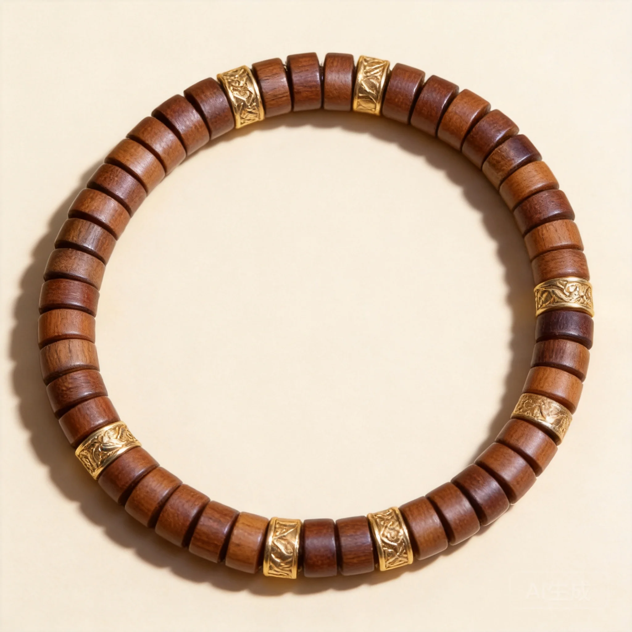 Chinese Style Natural Thunder Struck Jujube Wood Straight Cut Bead Single Strand Bracelet Lucky Blessing Wealth Attracting Good