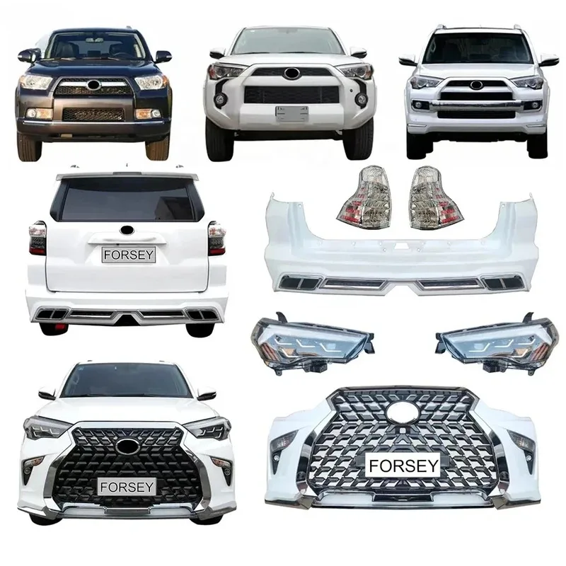 

Upgraded style facelift body kit 4 R-unner 2012-2023 including front and rear bumper grille headlights