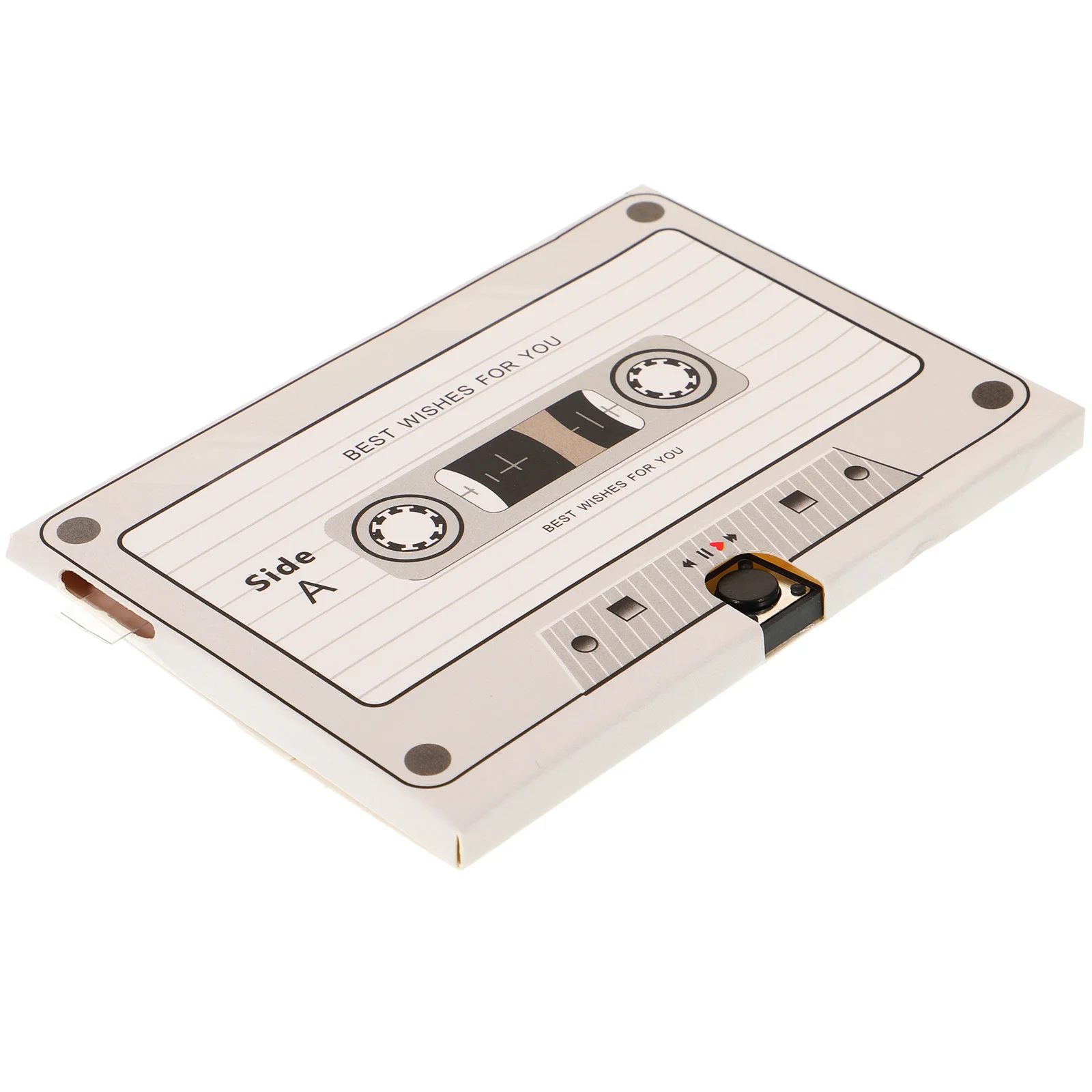 

1pcs Recordable Greeting Cassette Retro Birthday Voice Recorder Card For Family Friends Audio Message Card Printing