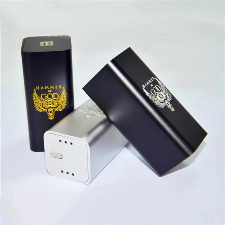 Hammer of God V3 Box Mod Electronic Cigarette Mechanical Mod 18650 Battery for 510 Mech RDA RTA RDTA Atomizer Vape Vaporizer Kit