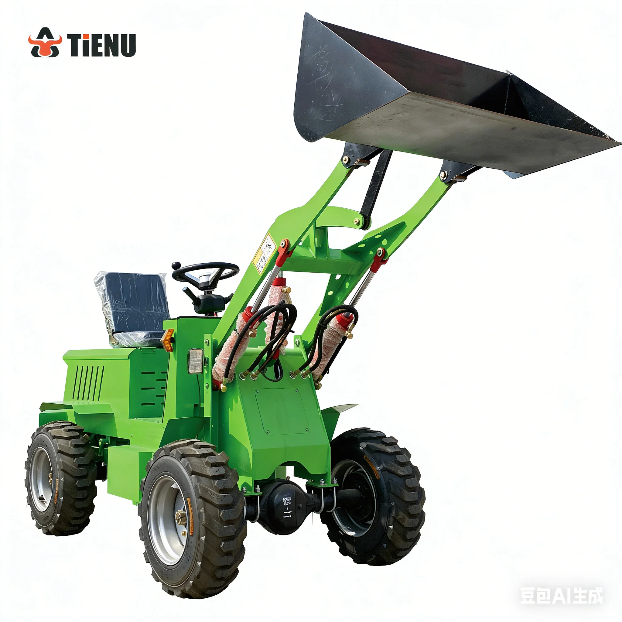 

Tienu Hot Selling CE EPA Engine Hydraulic Mini Loader Machine Diesel Wheel Loader with Bucket for Sale
