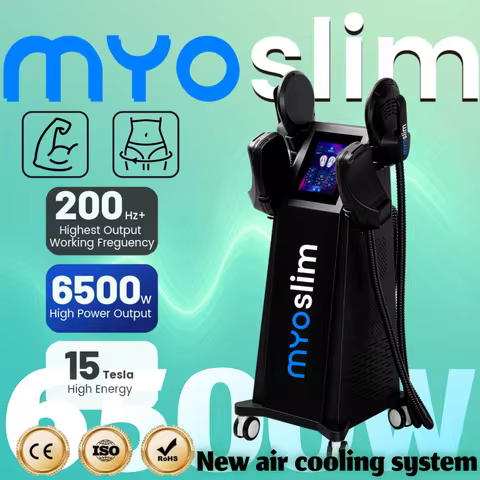 Myoslim 6500W RF 15 Tes Electromagnetic Waves Machine Body Sculpture Hi-met Pelvic Muscle Stimulator Reduced Fat Body Shaping