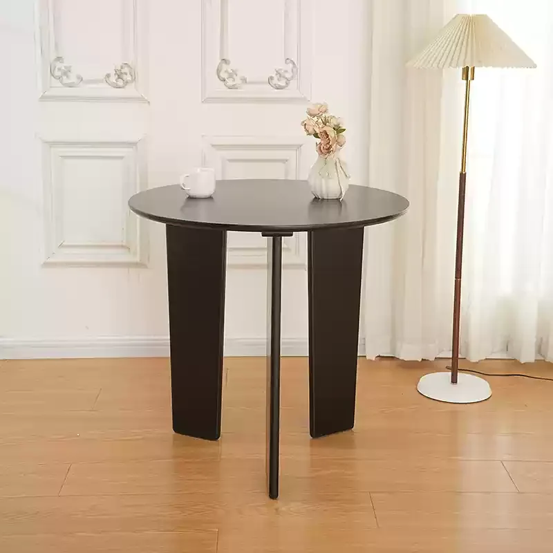 Mid-Century Style Wooden Stool with Backrest Minimalist Design for Vanity Study Coffee Bedroom Accent