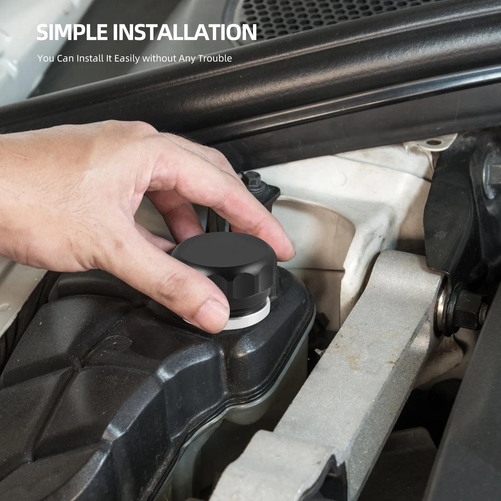 

Cap Fuel Cover Replacement Car Oil Lid Metal Car Oil Tank Fuel Tank Cap Metal Lid For Vehicle Modified Part