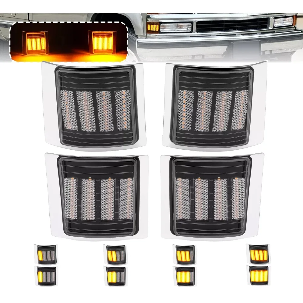 

LED Corner Side Marker Lights Lamp For Chevy C/K 1500 2500 3500 94-98