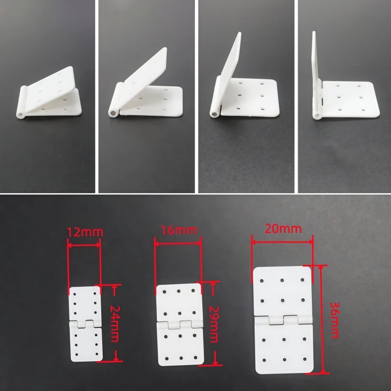 10/20Pcs 3Size White Nylon Pinned Hinge With Removable Split Pins RC Airplane Parts Aeromodelling Model DIY RC drone Accessories