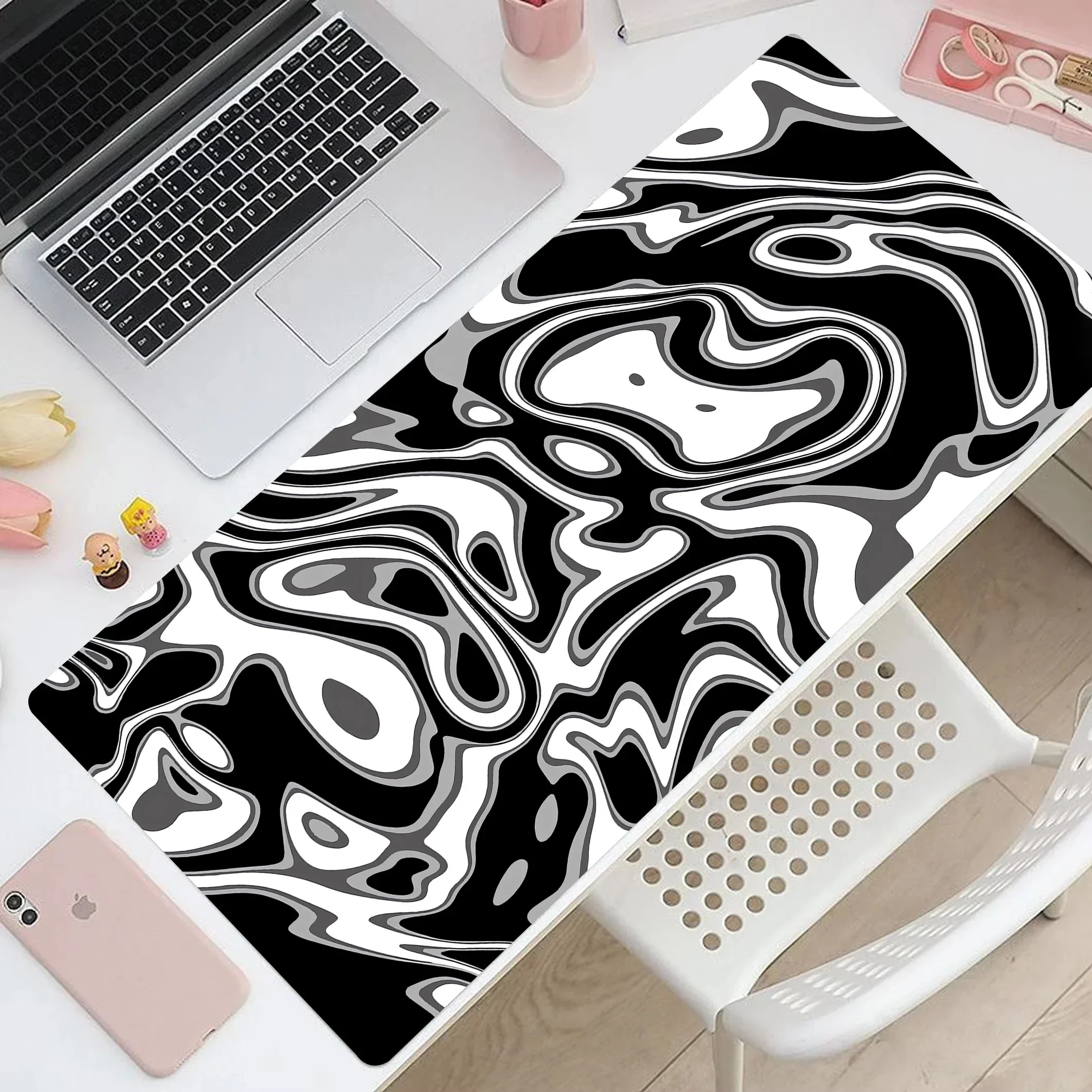 Strata líquido computador mouse pad grande escritório de jogos mousepad 900x400 mousemat gamer xxl tapete de borracha tapetes de teclado de computador