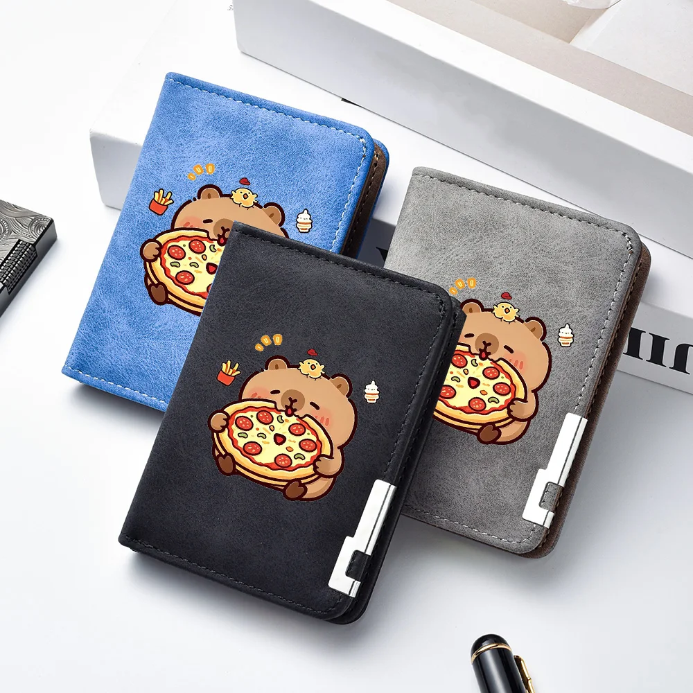 New Men's Large-capacity Polyurethane Leather Wallet - Short Style, Casual and Fashionable Wallet