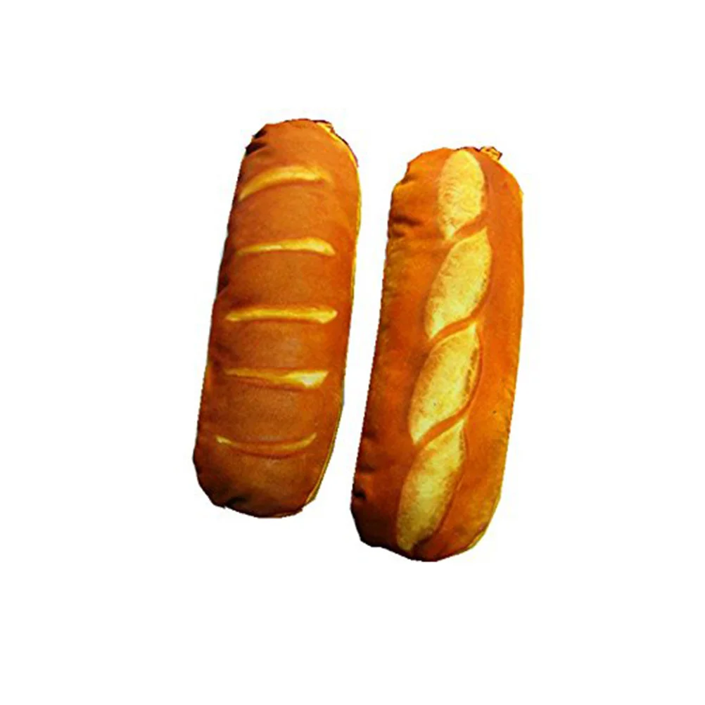 Simulation French Bread Pencil Case Yellow Large Capacity Smooth Zipper Design School Stationery Storage Pouch Wallet