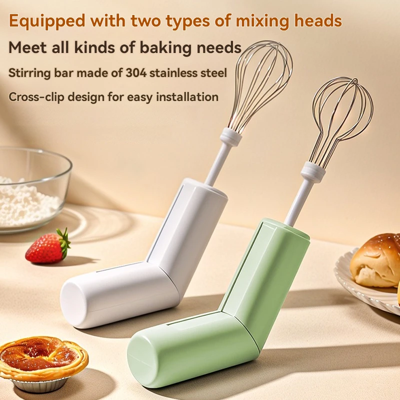 Xiaomi اللاسلكية الكهربائية خافق البيض المنزل استخدام كريم خفقت طوي كعكة الخبز التلقائي آلة الضرب البيض قابلة للشحن