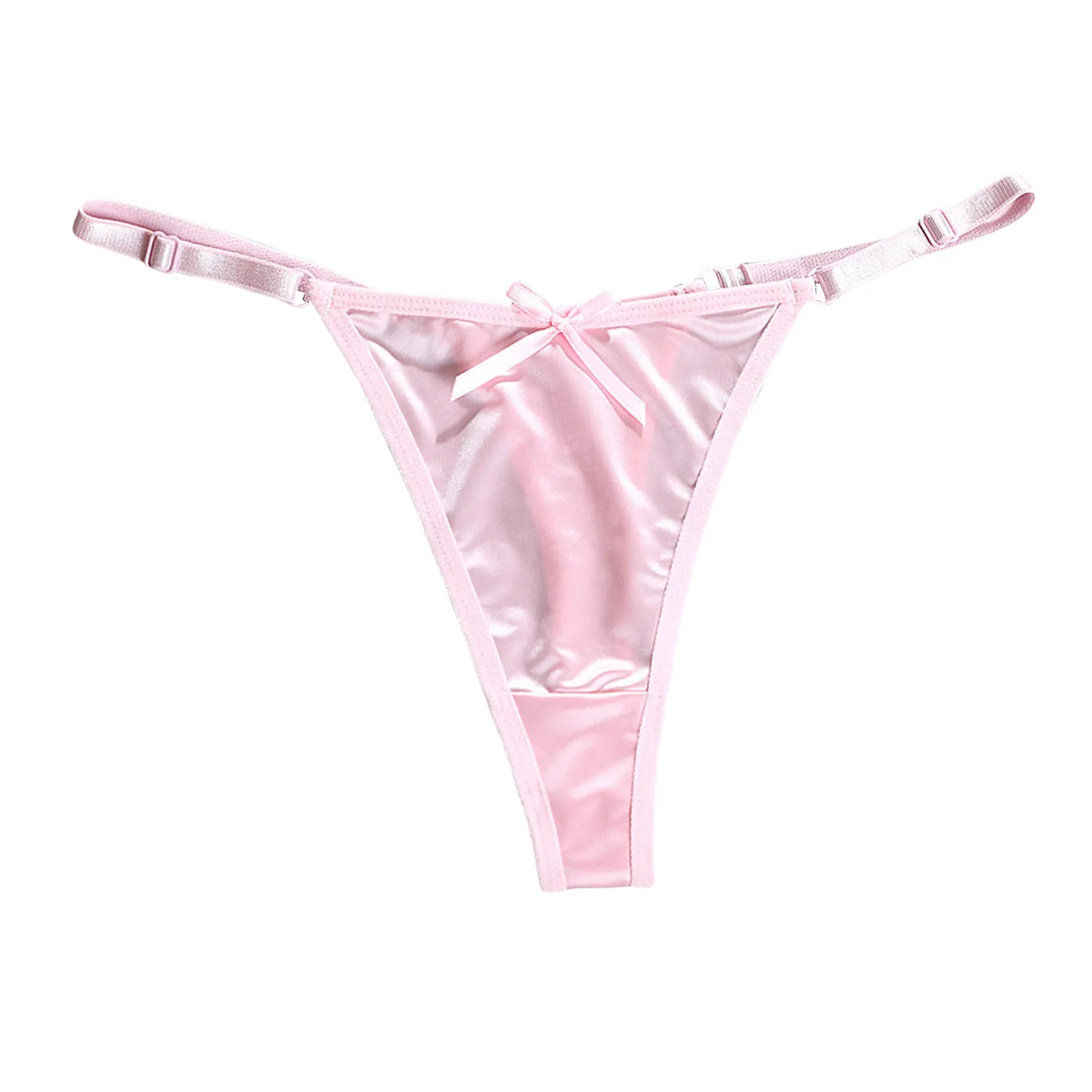 Dámské kalhotky s nízkým pasem ve tvaru T-Back, sexy spodní prádlo, nastavitelné tenké ramínko, bezešvé tanga pro ženy, erotické prádlo Pure Desire - náhled 2