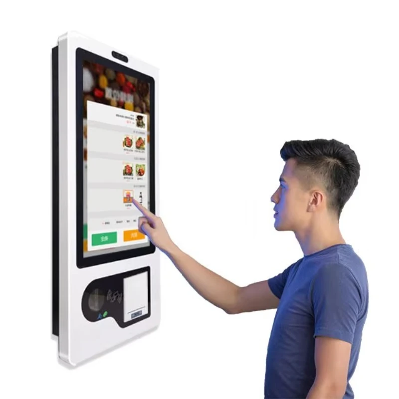 

32" Capacitive Touch Screen Self Payment Kiosk Self Service Ordering Health Payment Floor Standing Checkout Kiosk for Restaurant