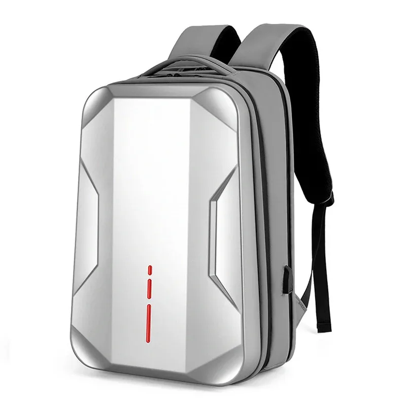 Men Laptop Backpack 17.3\'\'Commuting Business Backpack Plastic Waterproof E-sports Backpack Students Work Hard Shell Computer Bag