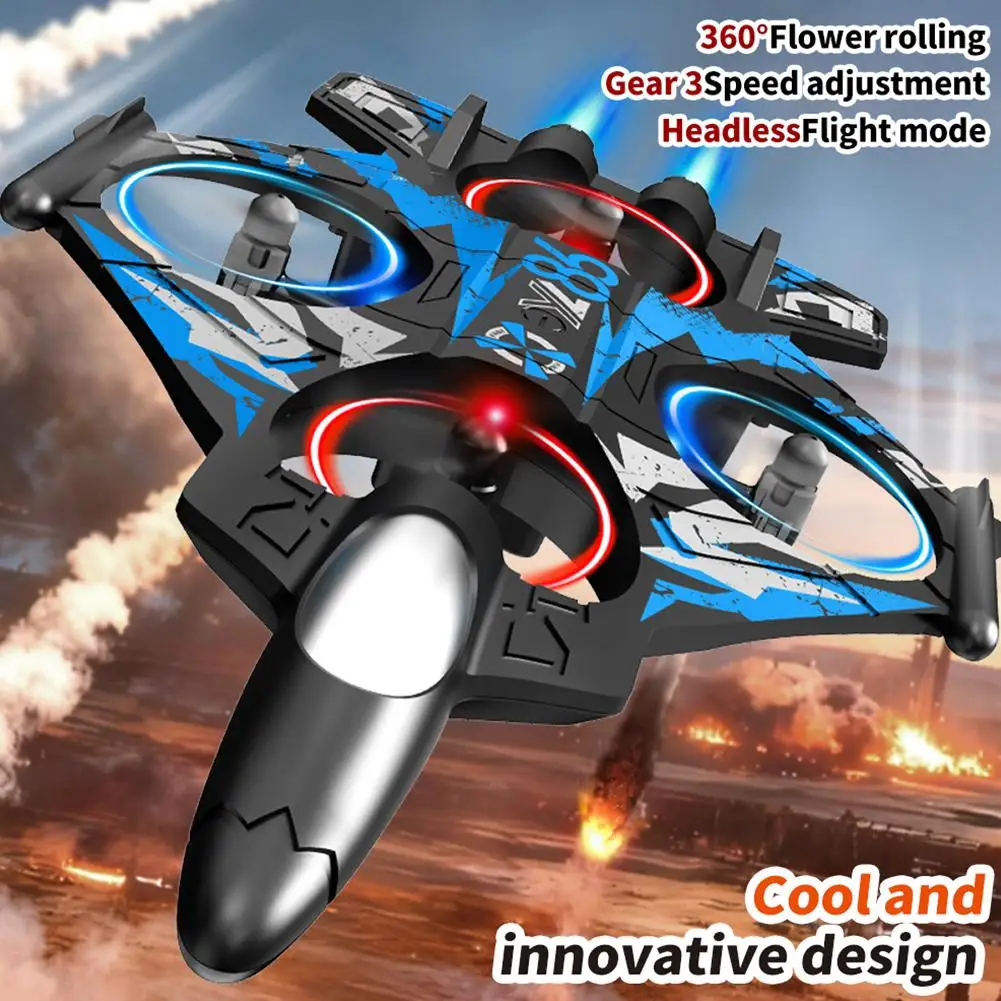 2025 جديد YL86 RC رغوة طائرة 2.4G WIFI RC مقاتلة حيلة تراجع هليكوبتر مع أضواء LED الملونة طائرة الأولاد اللعب الهدايا #3