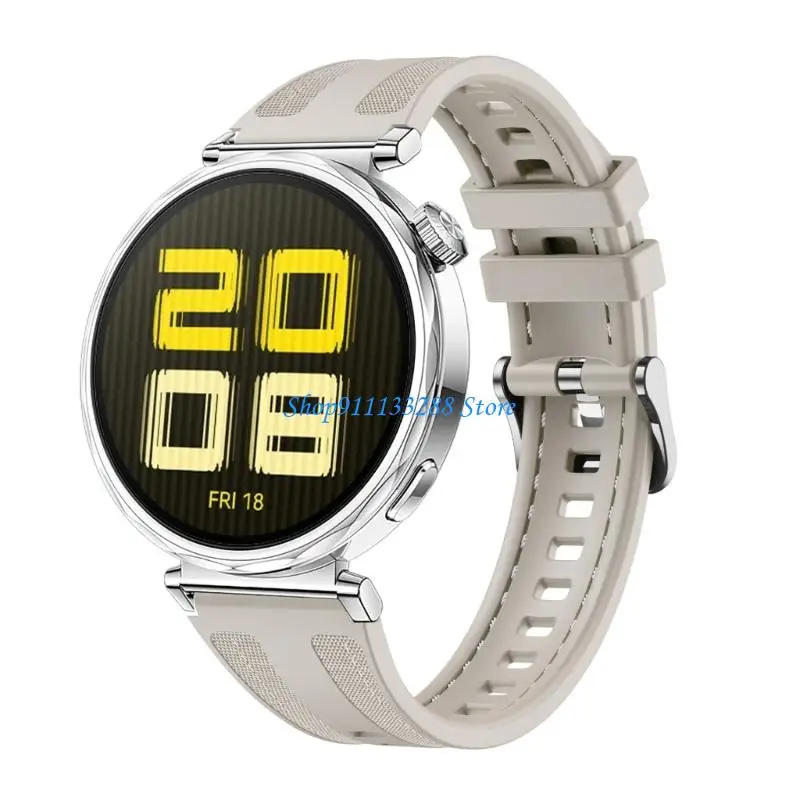 G88D Watch Band Breathable Silicone Replacement Flexible Wriststrap Belt Soft Strap