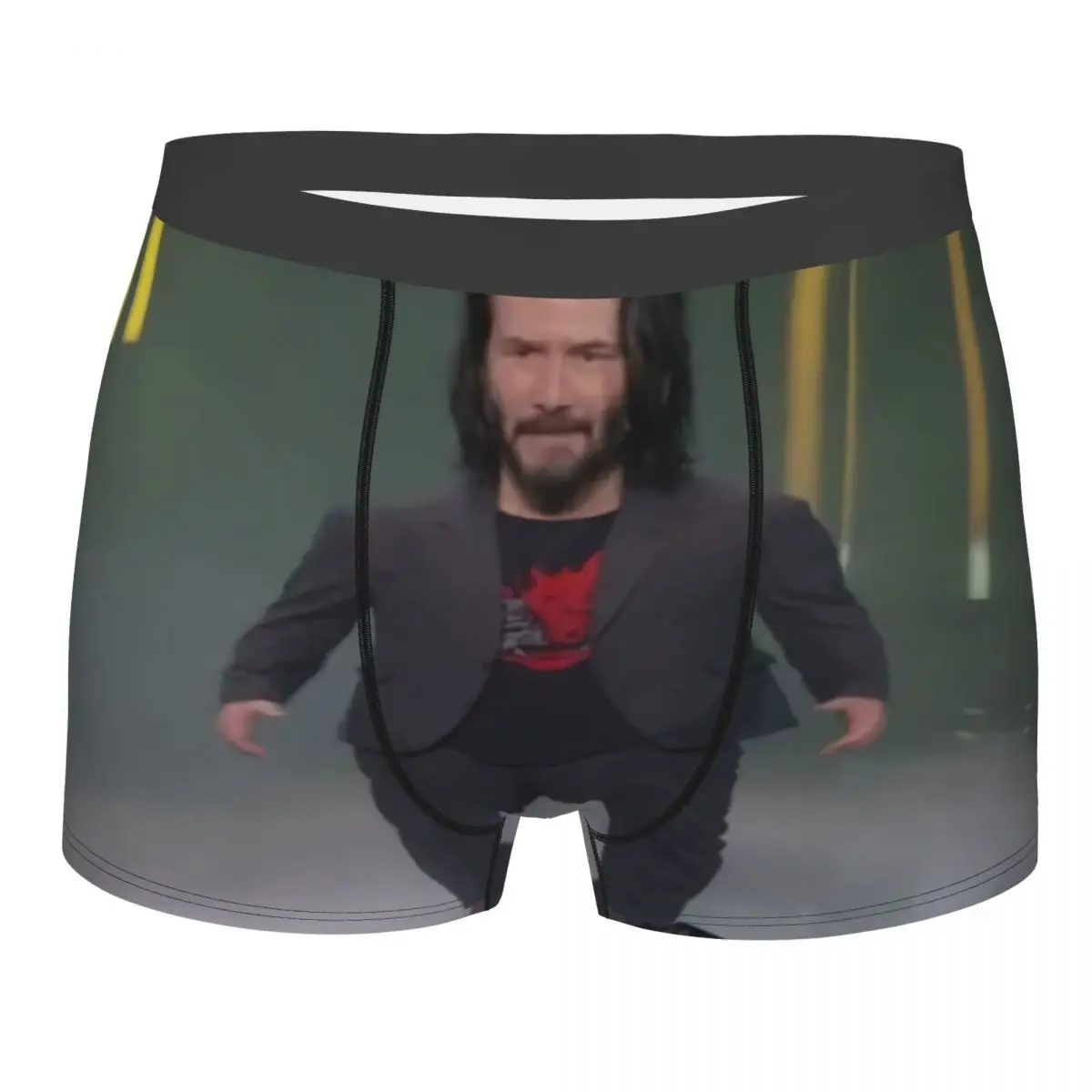 Custom Male Fashion Mine Keanu Reeves Men's Underwear Boxer Briefs Soft Shorts Panties Underpants