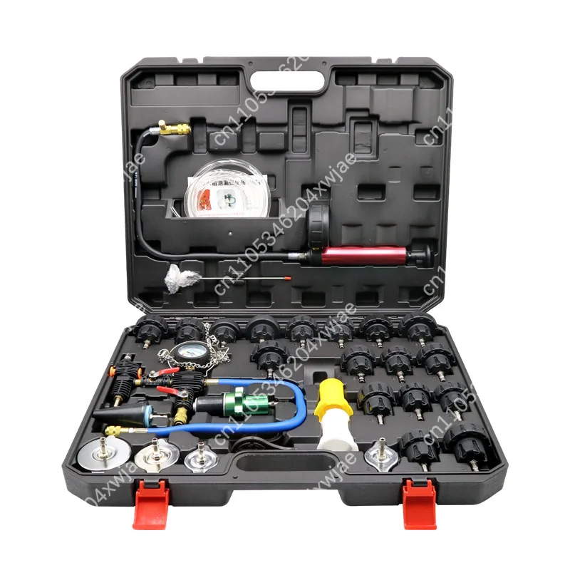 Radiator Leak Detector Kit 14/28/34Pcs, Coolant Vacuum Refill Pressure Tester, Cooling System Diagnostic Tool for Vehicle