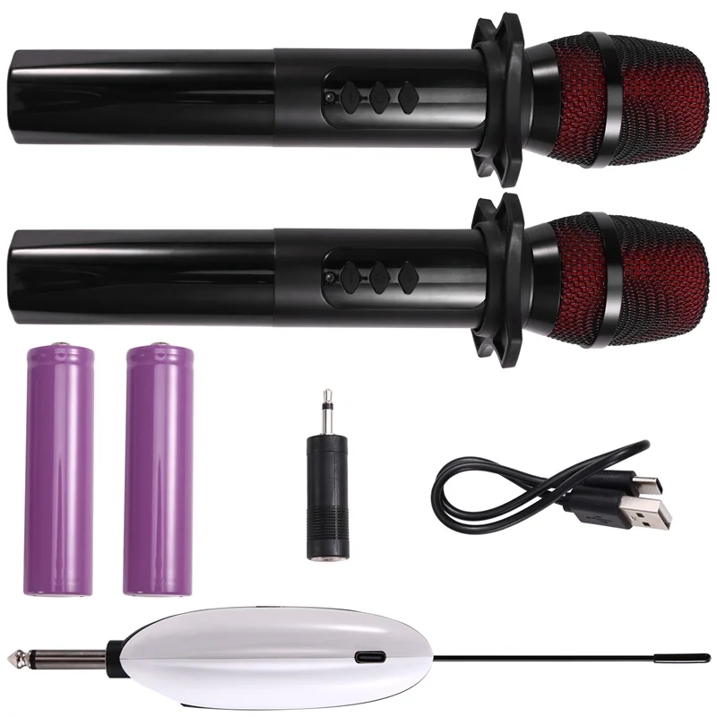

UHF Wireless Rechargeable Microphone Expander 6.5Mm Microphone Mixer Multi-Channel Input Expander