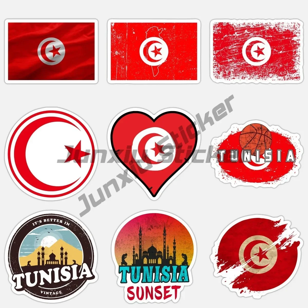 

Tunisia Flag National Flag Map National Badge Sign Car Stickers Motorcycle Bumper Bodywork Windshield Car Styling Decor