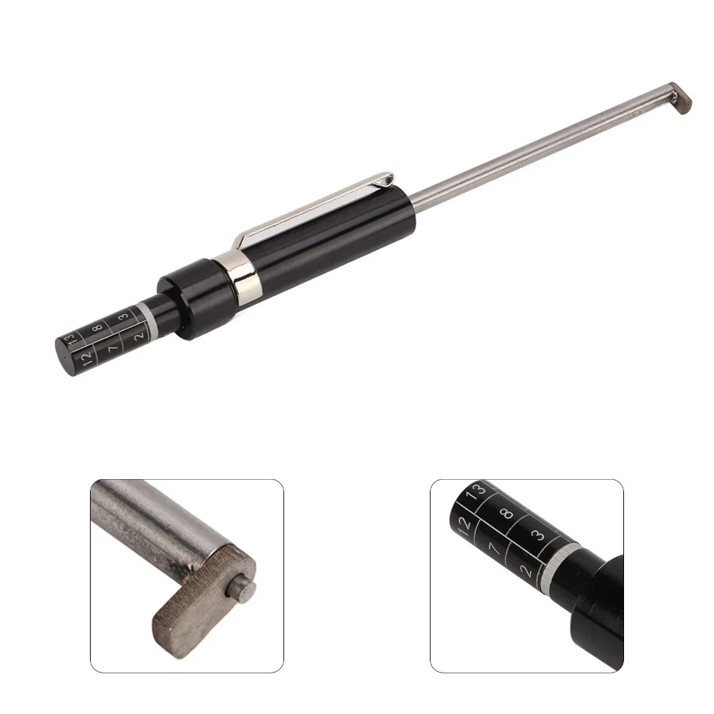 

Профессиональные весы для измерения тормозных колодок, универсальный черный, серебристый цвет, ручка для обнаружения тормозных колодок, автомобильные тормоза