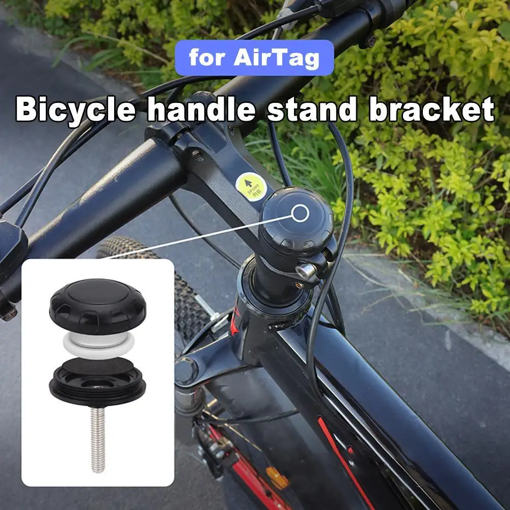 For Airtag Bicycle Mounting Bracket Bicycle Stem Cover Anti-lost Anti-theft Loactor Tracker Protector For Airtag Accessories